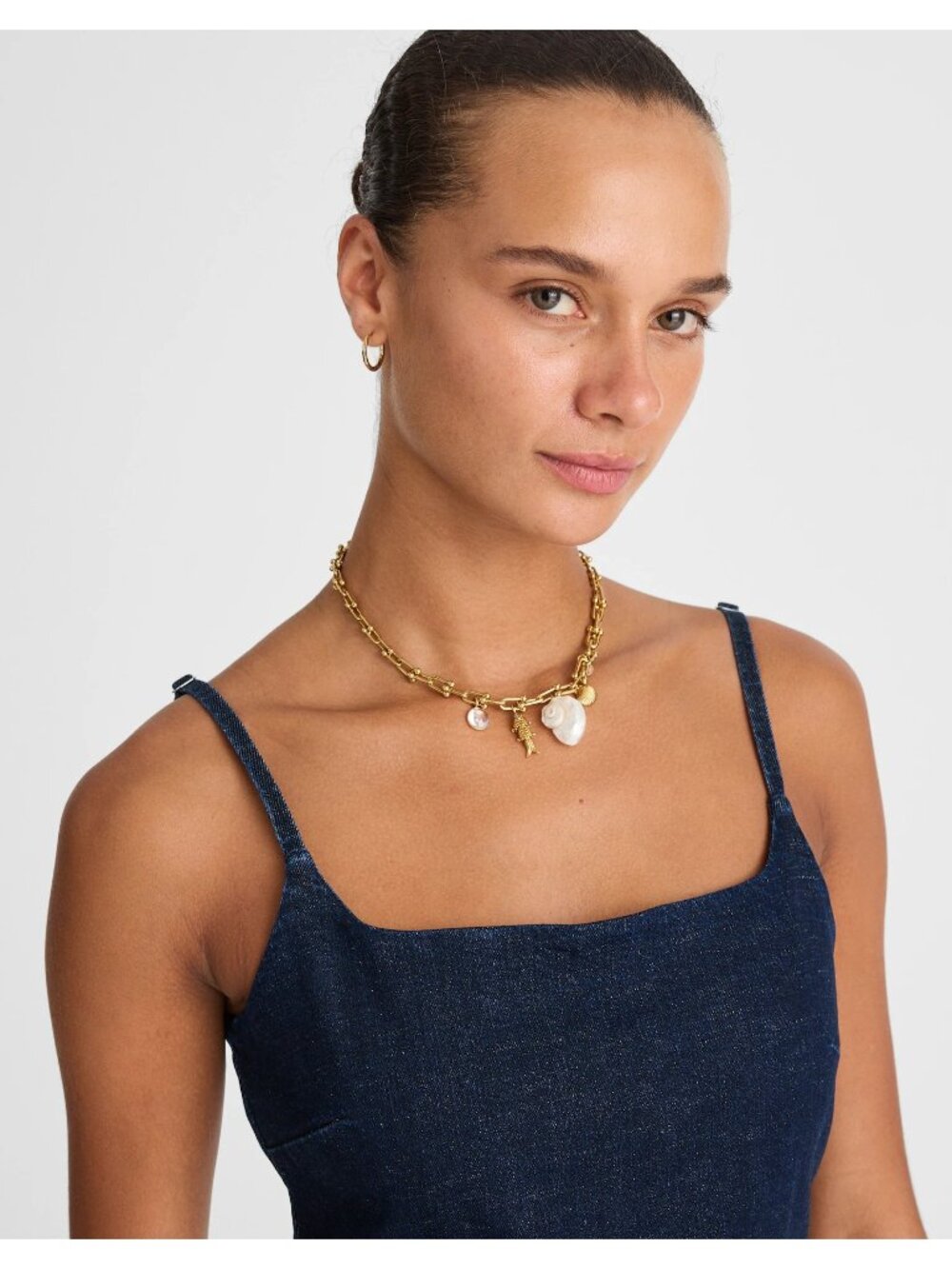 Madewell Denim Squareneck Romper Women’s Size 4 Briant Wash Dark Blue NWT - Picture 11 of 16